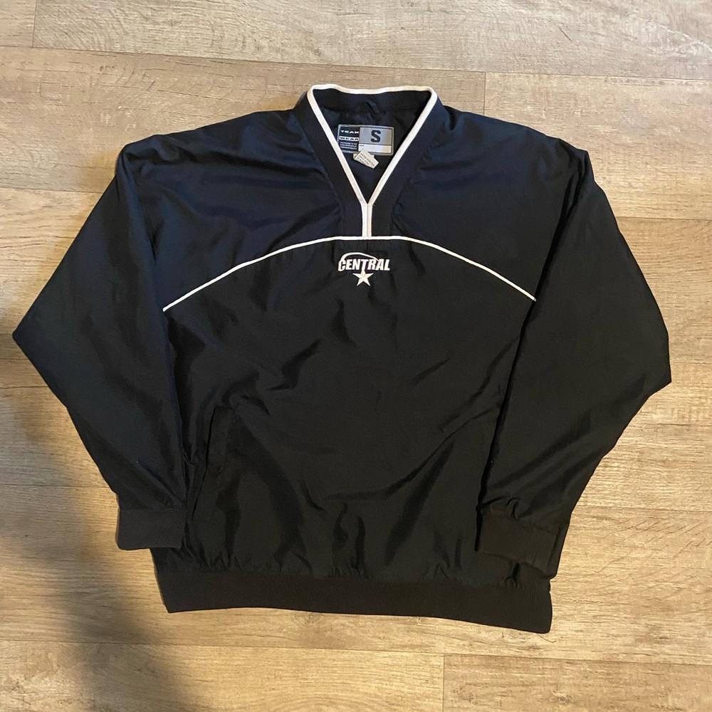 Y2K Black and White Central Pullover Size Small.